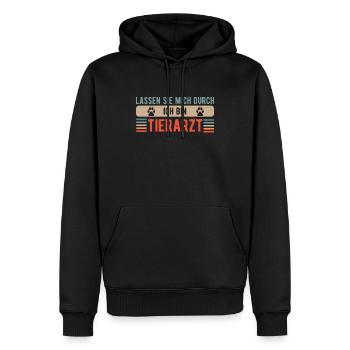 Tierarzt Beruf Azubi Tierschutz Tiere Tierretter - Männer Premium Bio Hoodie - Schwarz - Vorne - Nico (187cm)