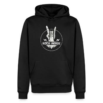 Rock & Roll Gitarre Rock and Roll - Männer Premium Bio Hoodie - Schwarz - Vorne - Nico (187cm)