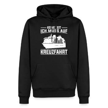 Schiffsreise Kreuzfahrer Schifffahrt Schiff Kreuzf - Männer Premium Bio Hoodie - Schwarz - Vorne - Nico (187cm)