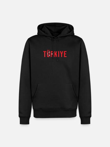 Türkiye Türkei Flagge Türken Türk - Männer Premium Bio Hoodie - Schwarz