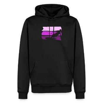 Kitesurfer Kitesurfing Kiter Kiteboard Kitesurf - Men’s Premium Organic Hoodie - black - Front - Nico (187cm)