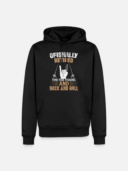 Renter and Fishing Fun Fishing - Men’s Premium Organic Hoodie - black