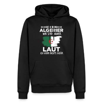 Lauter Algerier Algerisch Algerien Geschenk - Männer Premium Bio Hoodie - Schwarz - Vorne - Nico (187cm)