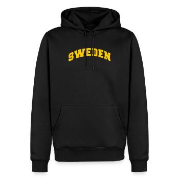 Suède cadeau de Stockholm suédois Malmö Fika - Sweat à capuche Premium bio Homme - noir - Devant - Nico (187cm)