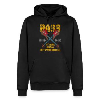 Bass Gitarrist Bassist Bass Spieler - Männer Premium Bio Hoodie - Schwarz - Vorne - Nico (187cm)