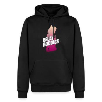 Rock Climbing Climber Belay - Sweat à capuche Premium bio Homme - noir - Devant - Nico (187cm)