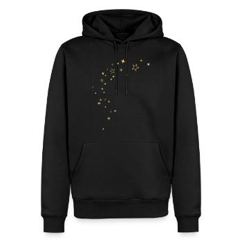 Sterne - Männer Premium Bio Hoodie - Schwarz - Vorne - Nico (187cm)
