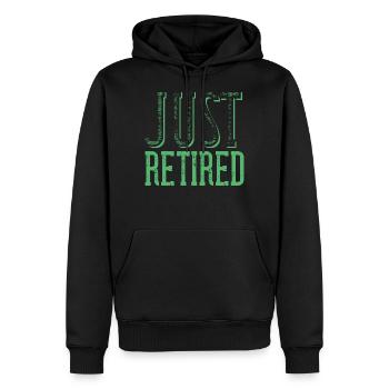 Pension de pension pension - Sweat à capuche Premium bio Homme - noir - Devant - Nico (187cm)