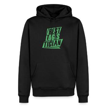 Bester Logistiker Logistik Logistikerin Spedition - Männer Premium Bio Hoodie - Schwarz - Vorne - Nico (187cm)