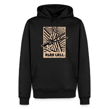 Schlagzeuger Drum Sticks - Männer Premium Bio Hoodie - Schwarz - Vorne - Nico (187cm)