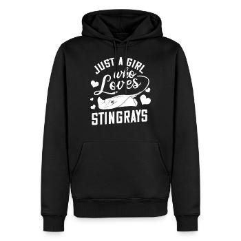 Mantarochen Rochen Teufelsrochen Fisch Manta - Männer Premium Bio Hoodie - Schwarz - Vorne - Nico (187cm)