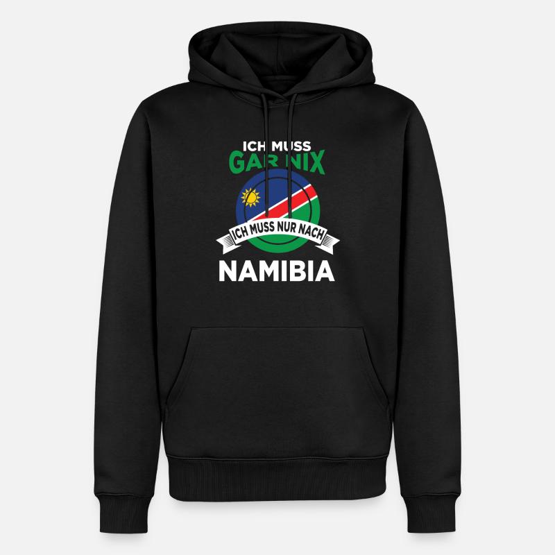 Afrika Namibia Geschenk Geschenkidee - Männer Premium Bio Hoodie - Schwarz