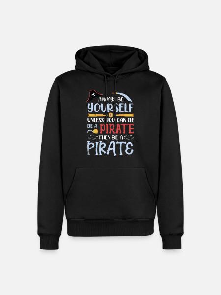 pirate - Men’s Premium Organic Hoodie - black