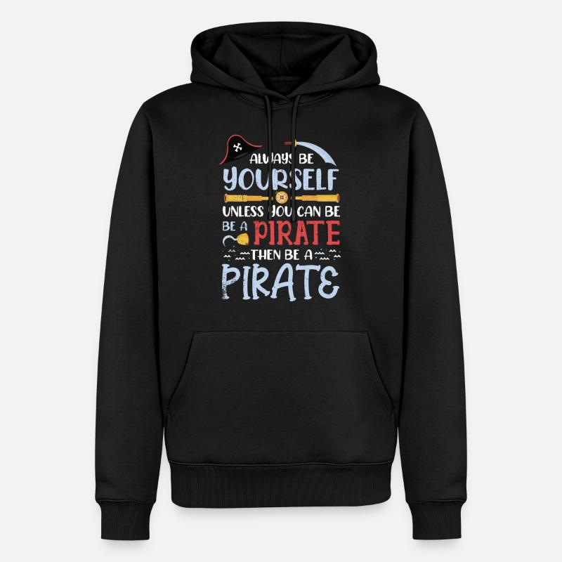 Pirat - Sweat à capuche Premium bio Homme - noir