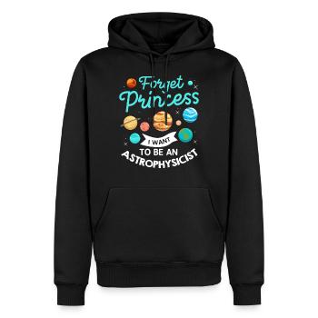 Astrophysiker Astrophysik Astronomie Teleskop - Männer Premium Bio Hoodie - Schwarz - Vorne - Nico (187cm)