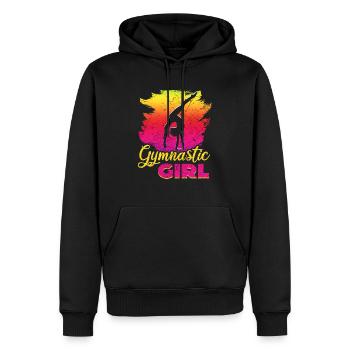 Gymnaste gymnaste gymnastique gymnastique - Sweat à capuche Premium bio Homme - noir - Devant - Nico (187cm)
