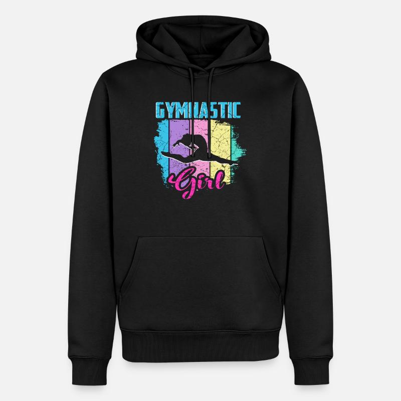 Gymnastik Mädchen - Männer Premium Bio Hoodie - Schwarz