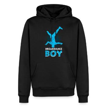 Breakdance Junge Tänzer Breakdancing - Männer Premium Bio Hoodie - Schwarz - Vorne - Nico (187cm)