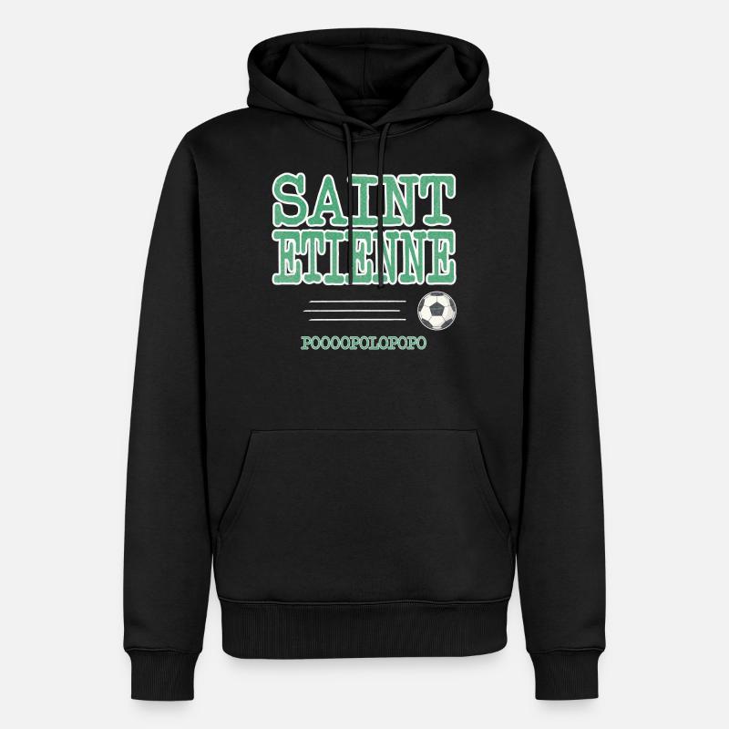Sainté Saint-Etienne Stéphanois Popolopopo - Sweat à capuche Premium bio Homme - noir