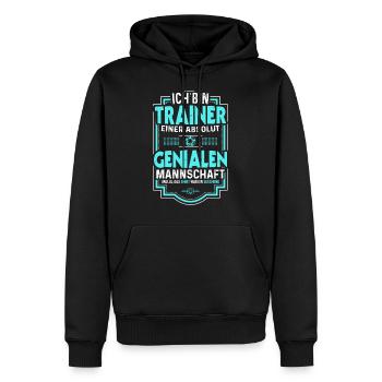 Handball Trainer Spruch Lustig Handballer - Männer Premium Bio Hoodie - Schwarz - Vorne - Nico (187cm)