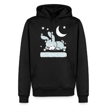 Hase Schlafshirt Pyjama Schlafanzug - Männer Premium Bio Hoodie - Schwarz - Vorne - Nico (187cm)