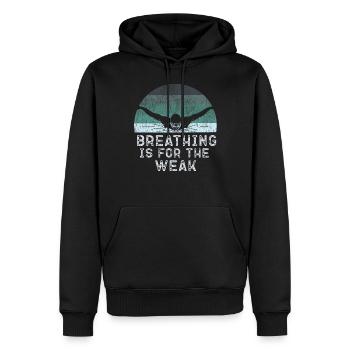 Swimmer Swim Breathing Is For The - Männer Premium Bio Hoodie - Schwarz - Vorne - Nico (187cm)