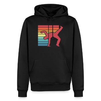 Capoeira Kampfkunst Kampfsport - Männer Premium Bio Hoodie - Schwarz - Vorne - Nico (187cm)