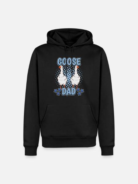 Geese Goose Dad - Men’s Premium Organic Hoodie - black
