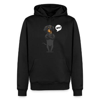 Sturer Slovenský kopov Hund - Männer Premium Bio Hoodie - Schwarz - Vorne - Nico (187cm)