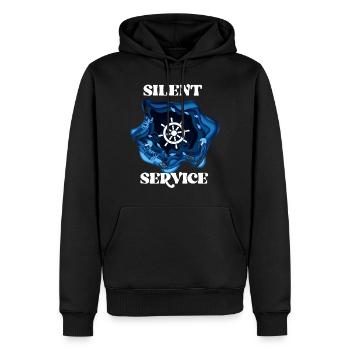 Unterwasser U-Boot Meeresboden Meer Meerestiere - Männer Premium Bio Hoodie - Schwarz - Vorne - Nico (187cm)