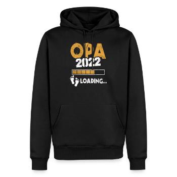 Werdender Opa 2022 Loading Nachwuchs Großvater - Männer Premium Bio Hoodie - Schwarz - Vorne - Nico (187cm)