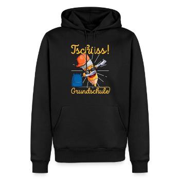 Tschüss Grundschule Abschluss Letzter Schultag - Männer Premium Bio Hoodie - Schwarz - Vorne - Nico (187cm)