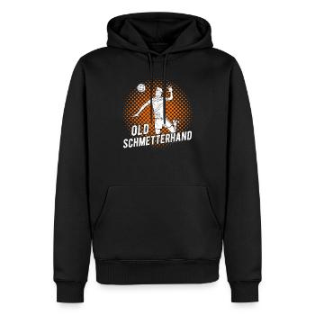 Volleyball Volleyballspieler Old Schmetterhand - Männer Premium Bio Hoodie - Schwarz - Vorne - Nico (187cm)