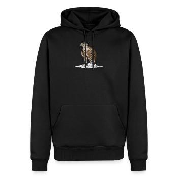 Sakerfalke I Greifvogel Faucon chasse au croque-beit motif pour - Sweat à capuche Premium bio Homme - noir - Devant - Nico (187cm)