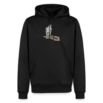 Faucon I chasseur chasseur de chasse de beirsion motif pour - Sweat à capuche Premium bio Homme - noir - Devant - Nico (187cm)