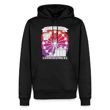 Schausteller Kirmes Riesenrad - Männer Premium Bio Hoodie - Schwarz - Vorne - Nico (187cm)