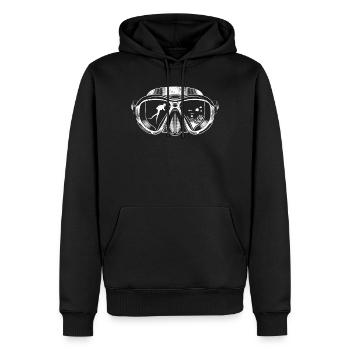 Tauchen Taucher Taucherbrille Geschenk - Männer Premium Bio Hoodie - Schwarz - Vorne - Nico (187cm)