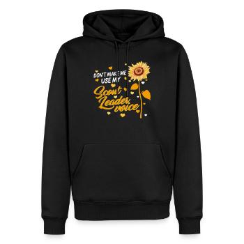 Don’t Make Me Use My Scout Leader Voice, Camping, - Sweat à capuche Premium bio Homme - noir - Devant - Nico (187cm)