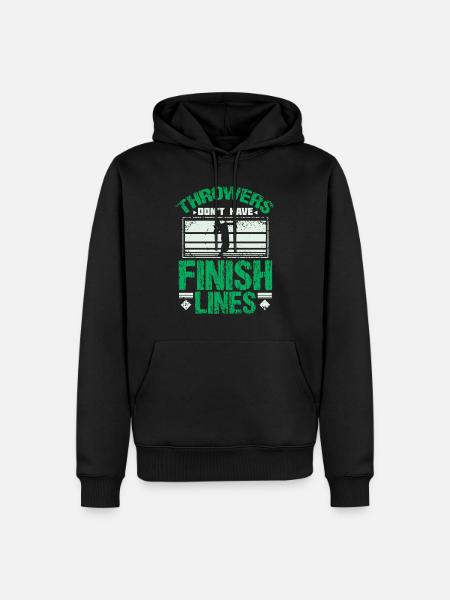 Shot put finish line - Men’s Premium Organic Hoodie - black