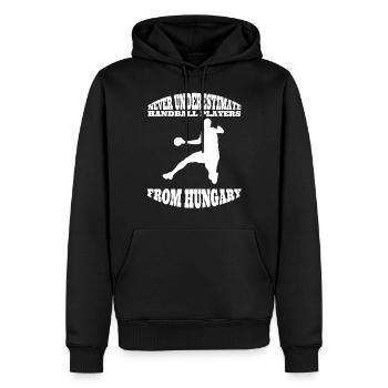 Handball Ungarn Handballer Team Handballspieler - Männer Premium Bio Hoodie - Schwarz - Vorne - Nico (187cm)
