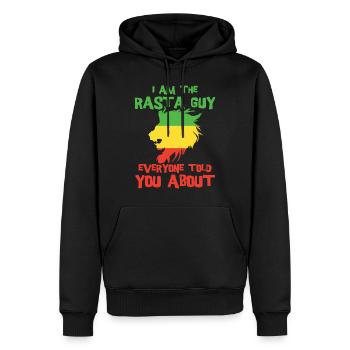 Rastafari Rasta Reggae Jah Geschenk Judah Marley - Männer Premium Bio Hoodie - Schwarz - Vorne - Nico (187cm)