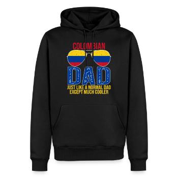 Colombian Dad Colombia Flag Sunglasses Father’s - Sweat à capuche Premium bio Homme - noir - Devant - Nico (187cm)