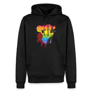 LGBT Schwul Gay Pride CSD Lesbe Homosexuell Lesbe - Männer Premium Bio Hoodie - Schwarz - Vorne - Nico (187cm)