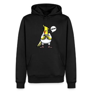 Nymphensittich Kakadusittich Ornithologie - Männer Premium Bio Hoodie - Schwarz - Vorne - Nico (187cm)