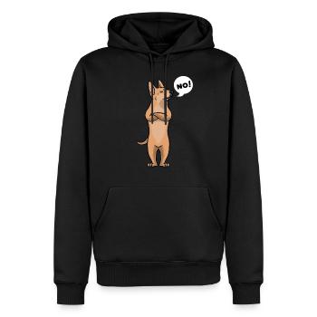 Stuer Carolina Dog Chien - Sweat à capuche Premium bio Homme - noir - Devant - Nico (187cm)