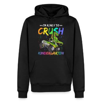I m Ready To Crush kindergarten dinosur T Rex - Männer Premium Bio Hoodie - Schwarz - Vorne - Nico (187cm)