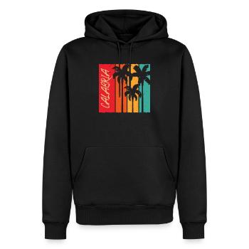 Kalabrien Italien Urlaub Retro Sunset Calabria - Männer Premium Bio Hoodie - Schwarz - Vorne - Nico (187cm)