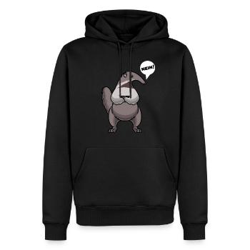 Sturer Ameisenbär - Männer Premium Bio Hoodie - Schwarz - Vorne - Nico (187cm)