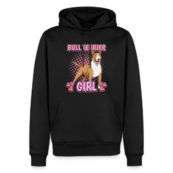Bullterrier Bull Terrier Girl - Männer Premium Bio Hoodie - Schwarz - Vorne - Nico (187cm)