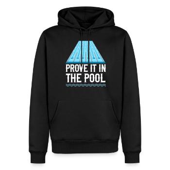 Swimming Swimmer Swim Prove It In - Männer Premium Bio Hoodie - Schwarz - Vorne - Nico (187cm)